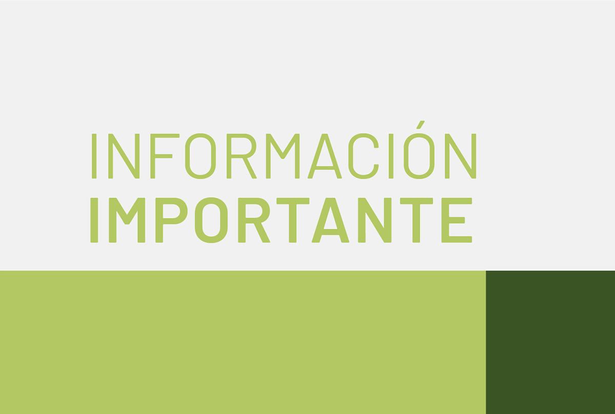 Información importante